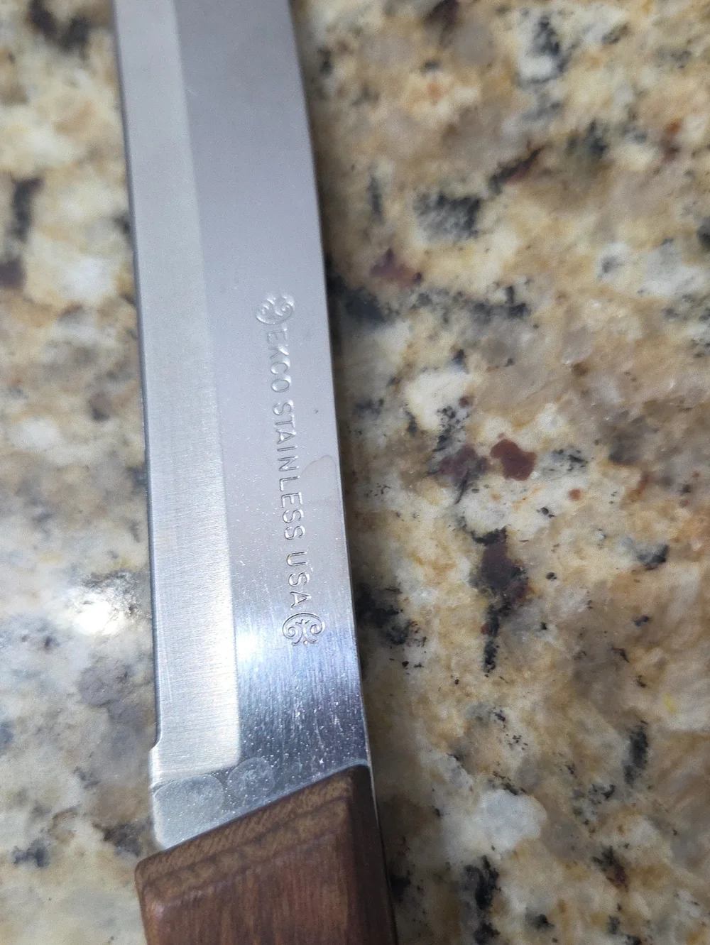 Wood-Handled Carving and Boning Knife with Steel Rod Sharpener - Brown